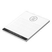 Bloc-notes simple moderne avec logo d'entreprise (Tourné)