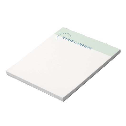 Bloc-notes simple Pastel - Vert (Tourné)