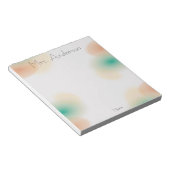 Bloc-notes simple pour enseignant avec couleurs pi (Incliné)
