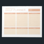Bloc-notes simple, professionnel et quotidien<br><div class="desc">Écrivez vos tâches quotidiennes,  les horaires et rendez-vous avec ce planificateur quotidien cool et simple dans le jeu de couleurs pêche. Parfait comme cadeau pour un ami,  un collègue,  un collègue ou un camarade de classe.</div>