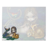 Bloc-notes "Sirène avec un dragon d'or" (Devant)