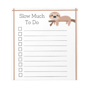 Bloc-notes "Sloth"