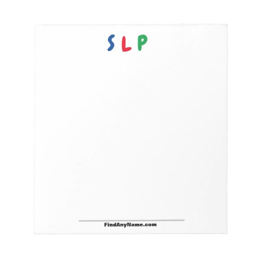 Bloc-notes SLP (Devant)