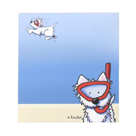 Bloc-notes Snorkel Westies (Devant)
