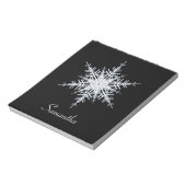 Bloc-notes Snowflake blanc (Tourné)