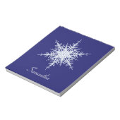 Bloc-notes Snowflake bleu (Tourné)