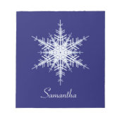 Bloc-notes Snowflake bleu (Devant)