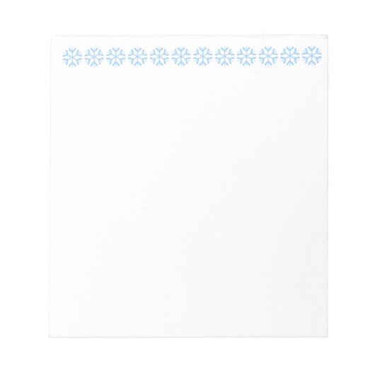 Bloc-notes Snowflakes (Devant)