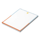 Bloc-notes Soleil levant bleu orange (Tourné)
