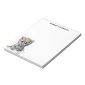 Bloc-notes sophistiqué léopard aquarelle (Tourné)