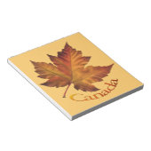 Bloc-notes souvenir feuille d'érable du Canada Cad (Incliné)