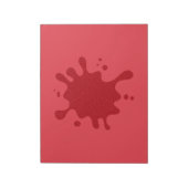 Bloc-notes Splash Rouge Tomate Personnalisé (Tourné)
