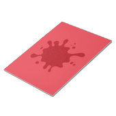 Bloc-notes Splash Rouge Tomate Personnalisé (Incliné)