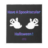 Bloc-notes Spooktacular Ghosts (14 cm x 15,2 cm) (Devant)