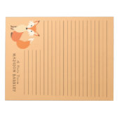 Bloc-notes stationnaire pour animaux de bois migno (Devant)