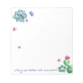 Bloc-notes Succulent (Devant)