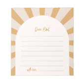 Bloc-notes Sun Time Capsule (Devant)