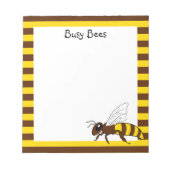 Bloc-notes sur les abeilles occupées (Devant)