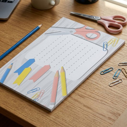 Bloc-notes sur les fournitures scolaires - Papier 