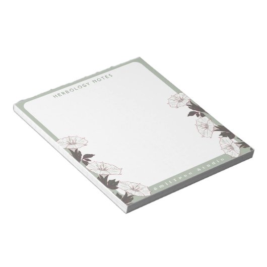 Bloc-notes sur l'herbologie de la lune (Incliné)