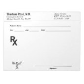 Bloc-notes sur ordonnance personnalisé - RX pour m (Devant)