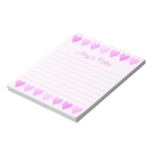 Bloc-notes Sweet Pink Hearts (Tourné)