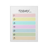 Bloc-notes Tâches d'aujourd'hui (Tourné)