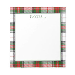 Bloc-notes Tartan Plaid