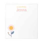 Bloc-notes tendance moderne tendance "A Note From" (Devant)