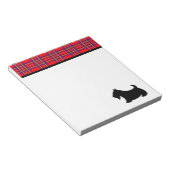 Bloc-notes Terrier Écossais à carreaux (Incliné)