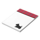 Bloc-notes Terrier Écossais à carreaux (Tourné)