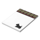 Bloc-notes Terrier Écossais à carreaux noirs (Tourné)
