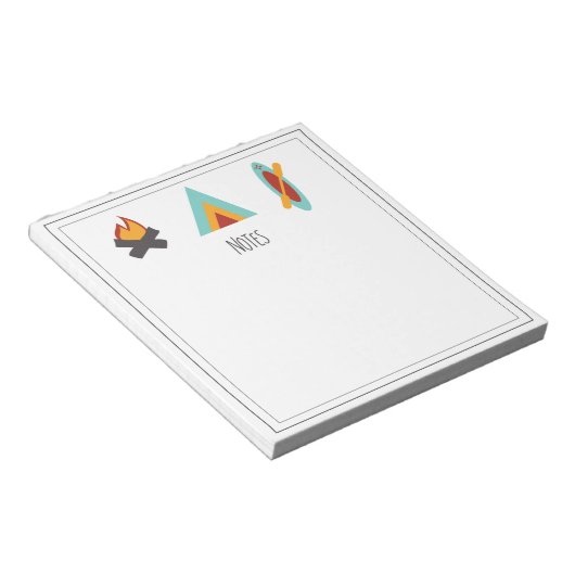 Bloc-notes Thème Camping (Incliné)