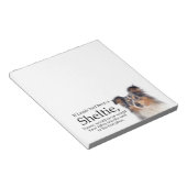 Bloc-notes Timmy sur plateau bleu merle (Incliné)