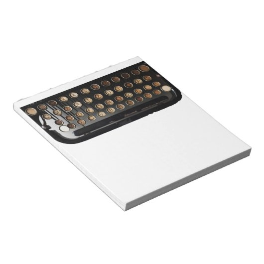 Bloc-notes Touches de machine à écrire (Incliné)