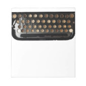 Bloc-notes Touches de machine à écrire (Devant)