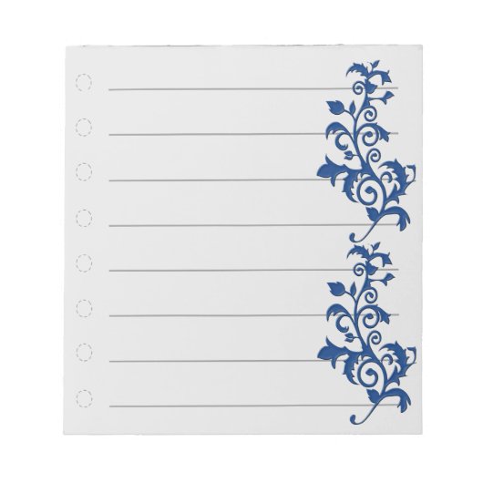 Bloc-notes Tourbillon Bleu (Devant)