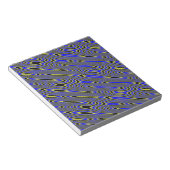 Bloc-Notes Tourbillonnant Noir Bleu Et Jaune (Incliné)