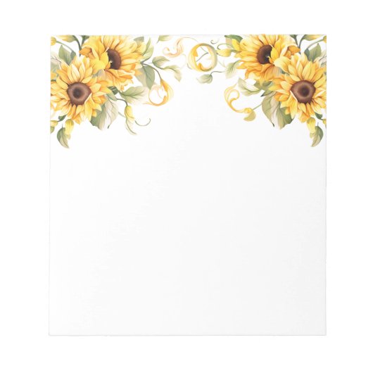 Bloc-notes tournesol (Devant)