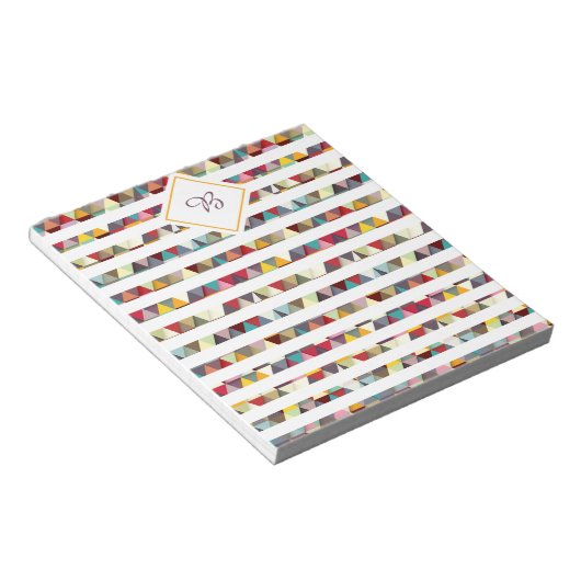 Bloc-notes triangles colorés (Incliné)