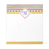 Bloc-notes tribal de printemps brillant (Devant)