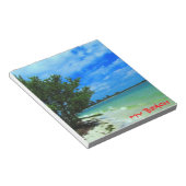 Bloc-notes Tropical Beach Caché (Incliné)
