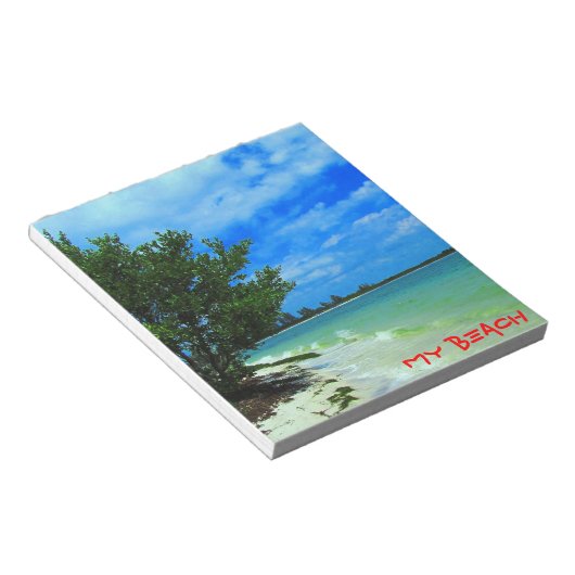 Bloc-notes Tropical Beach Caché (Incliné)