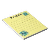 Bloc-notes tropical vert verdoyant (Incliné)