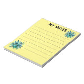 Bloc-notes tropical vert verdoyant (Tourné)