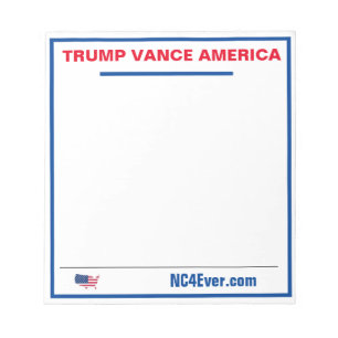 Bloc-notes TRUMP VANCE AMERICA