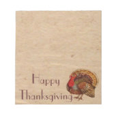 Bloc-notes Turquie Thanksgiving vintage (Devant)
