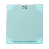 Bloc-notes turquoise (Devant)