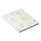 Bloc-notes Turquoise de l'ère spatiale (Incliné)