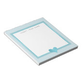 Bloc-notes Turquoise Foil 5,5 pouces x 6 pouces (Incliné)